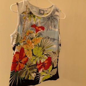 Beaded flower top